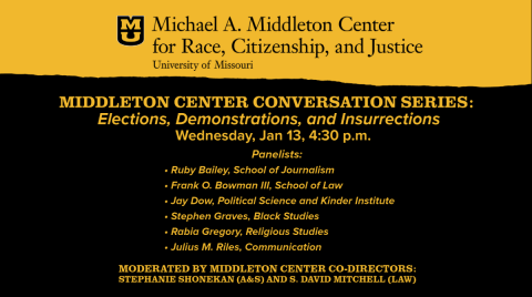 The Middleton Center presents a free webinar on the events of January 6, 2020.