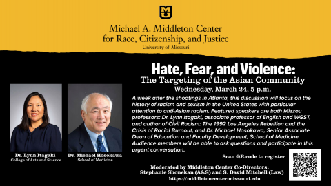 Middleton Center: Hate, Fear, and Violence event