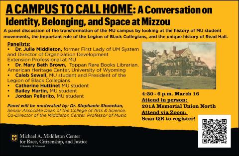 Flyer for A Campus to Call Home