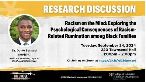 Research Discussion - Racism on the Mind: Exploring the Psychological Consequences of Racism-Related Rumination among Black Families