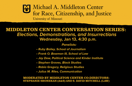The Middleton Center presents a free webinar on the events of January 6, 2020.