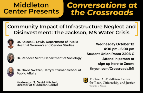 Flyer for Conversations at the Crossroads